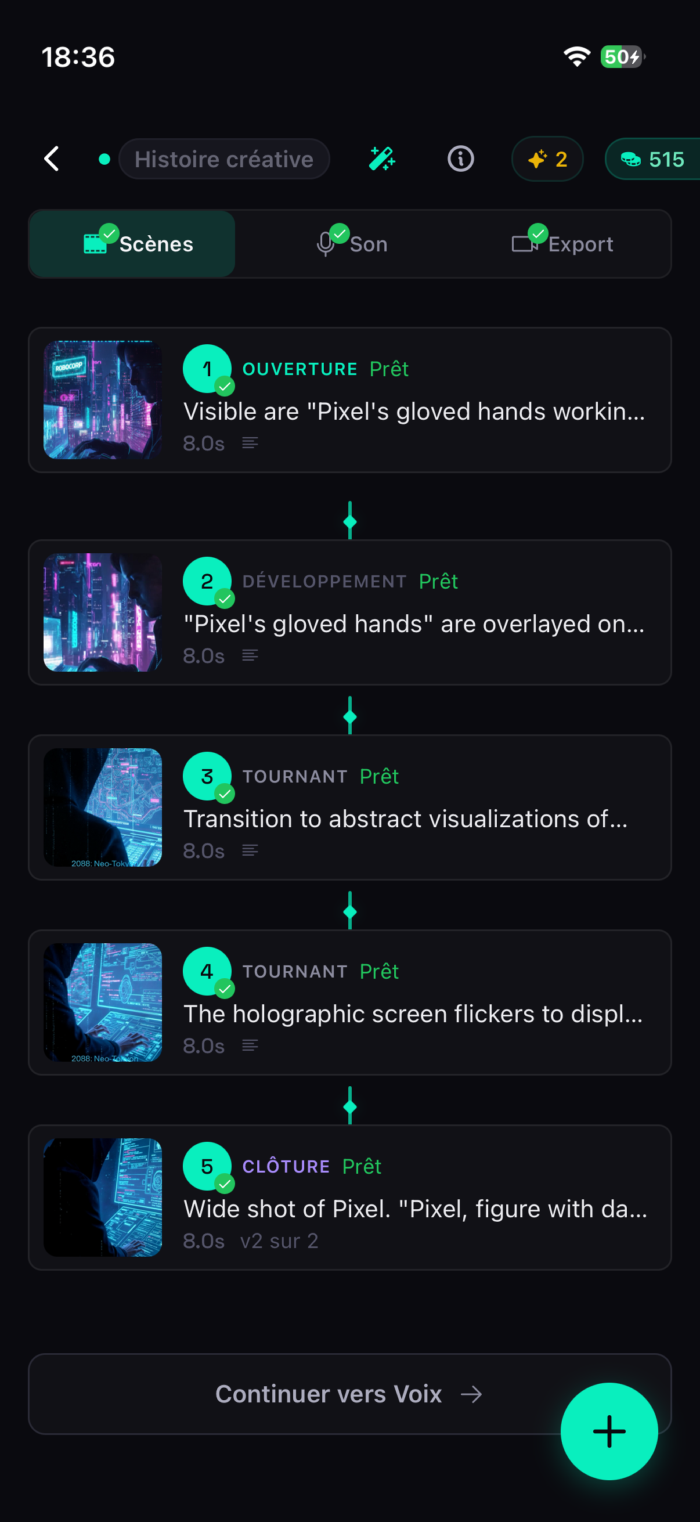 Éditeur de prompt dans l'application Hubfluencer